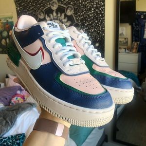 Color Block Nike Air Force 1 Mystic Navy Sneakers